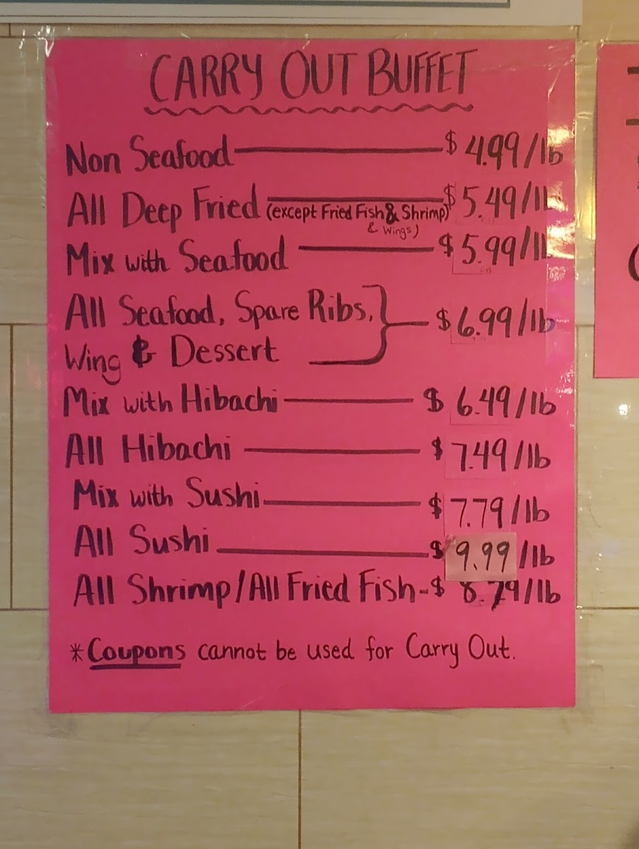 Hibachi Grill Sushi and Buffet Menu - Image 2